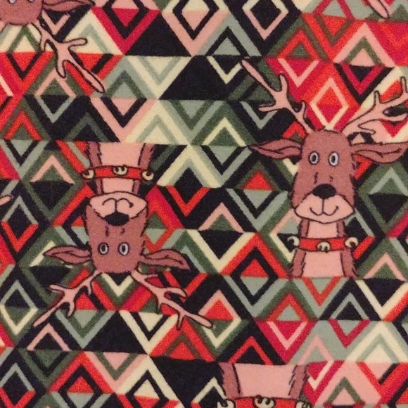 lularoe Large Christmas Reindeer top - Picture 2 of 3